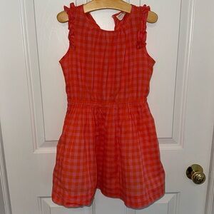 Crewcuts pink and orange gingham